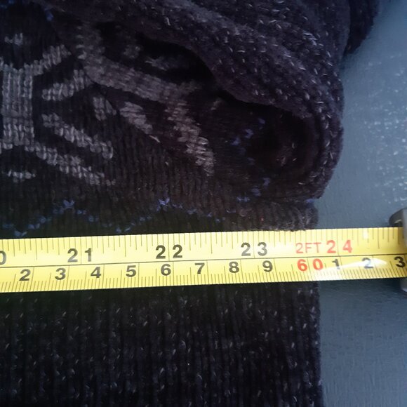 Point Zero SZ L Black Chenille Men's Quarter Zip Sweater - Picture 8 of 15